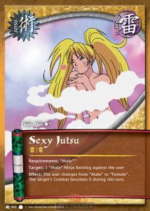 一点　ナルト　おいろけの術　カード　sexy jutsu Sexy Jutsu - Naruto CCG | CCG Trader